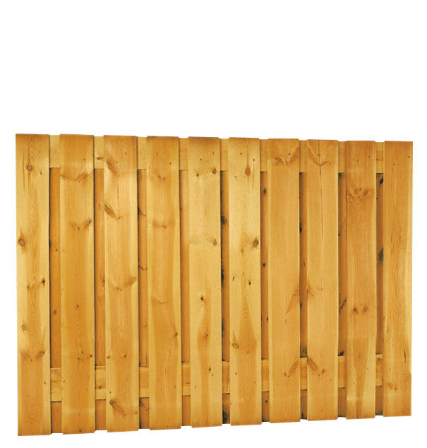 Grenen geschaafd plankenscherm 21-planks 15mm, 180x130cm, groen geïmpregneerd (1033628)