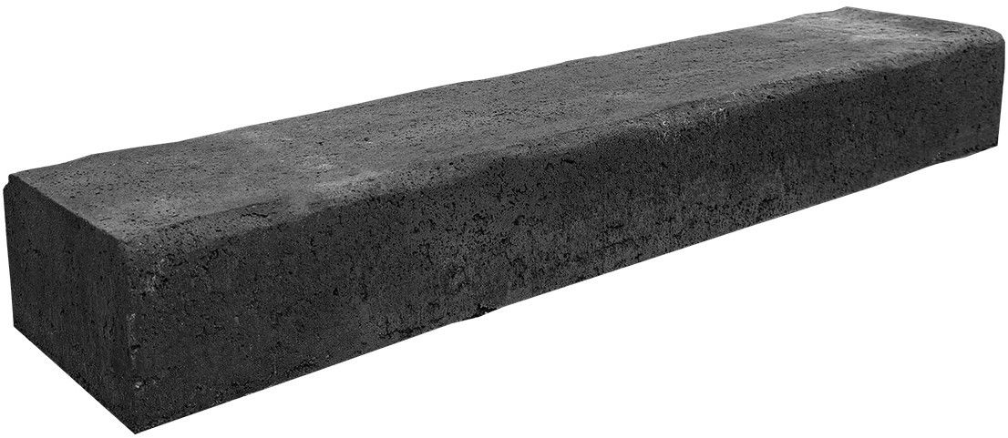 Retro Betonbiels 120x20x12cm Zwart