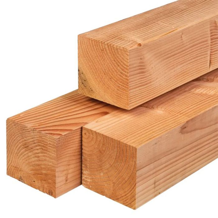 Douglas paal geschaafd 12x12x300cm onbehandeld