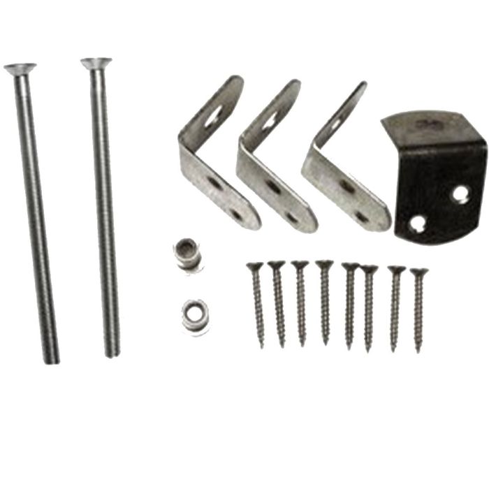 L-beslag tb.v. 1 betonpaal 10x10cm, RVS