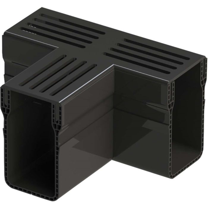 Garden Drain T-stuk zwart
