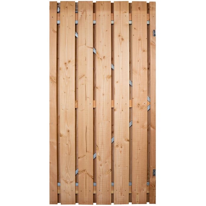 Douglasdeur met stalen frame 195x100cm onbehandeld