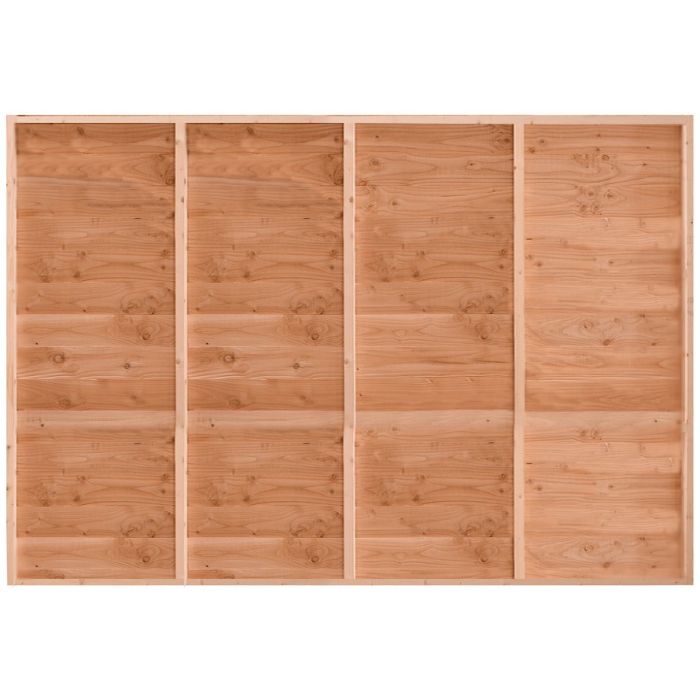 Wand B enkelzijdig rabat 224x228,5cm onbehandeld