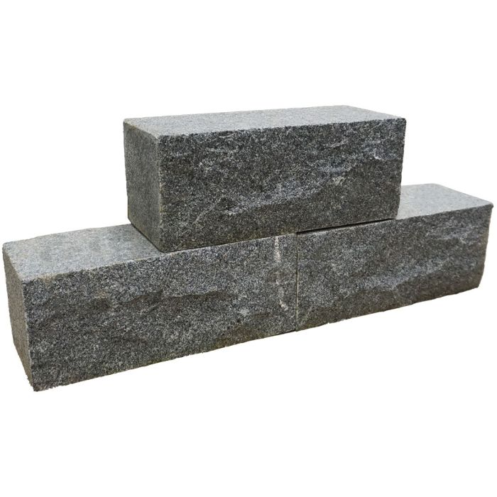 Graniet Dark Grey donkergrijs 30x12x12cm