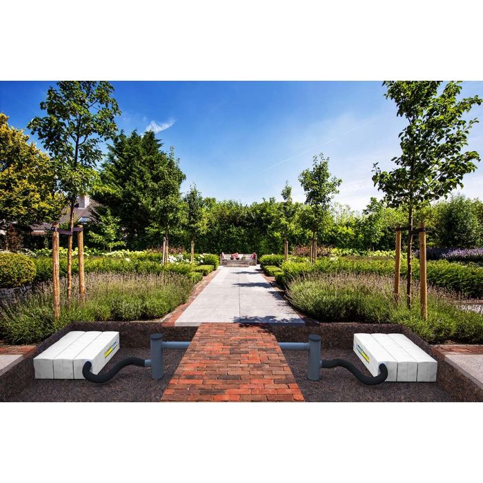 Hydroblob set rooster grafiet lg34 gz 120x15x20cm