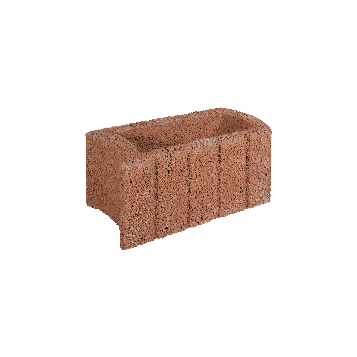 Ovalflor 40x21x20cm bruin