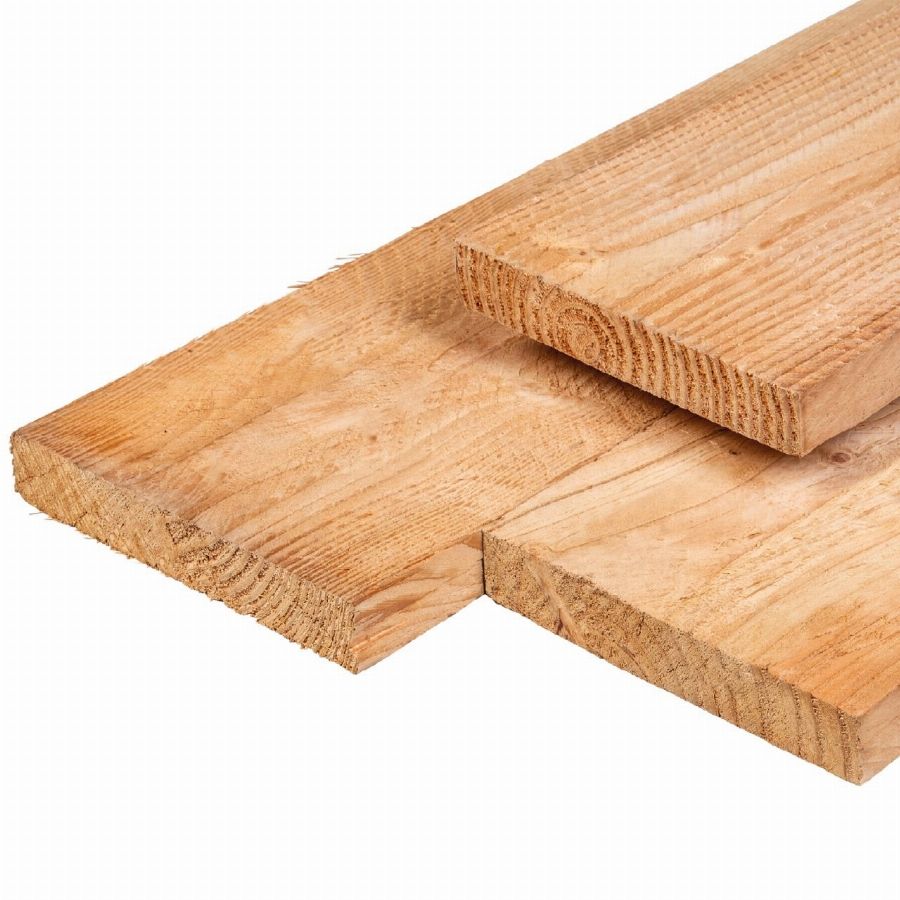 Douglas plank geschaafde-fijnbezaagde 2,8x24,5x400cm onbehandeld