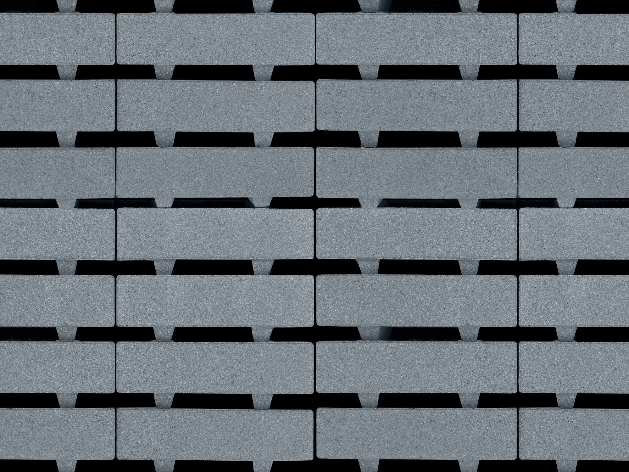 Aqua Bricks waterpasserend 10x30x8cm zwart 22% open