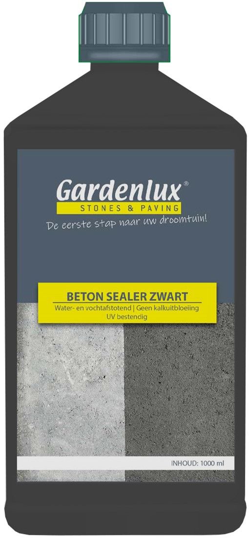 Betonsealer Zwart impregnering met een kleur versterkende werking