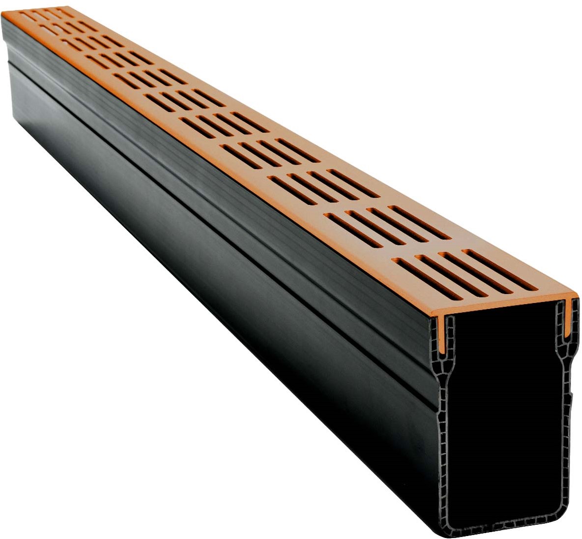 Garden Drain goot 100x6,5x10cm Cortenstaal