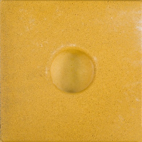 Knikkertegel 30x30x6cm Geel