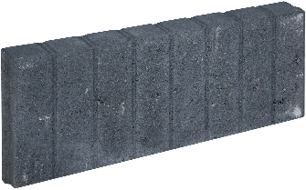 Mini Blokjesband 6x20x50cm Zwart