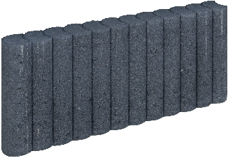 Mini Palissadeband 6x25x50cm Zwart