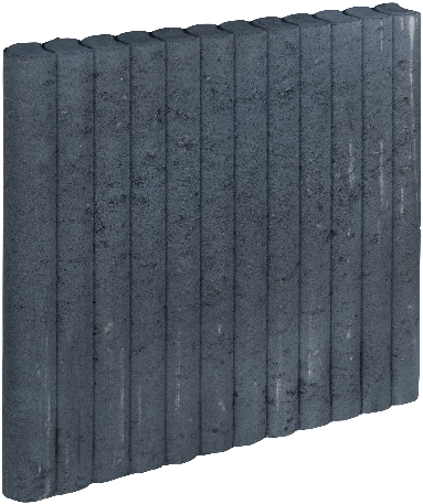 Mini Palissadeband 6x60x50cm Zwart