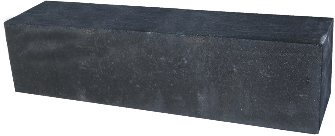 Palissade block 60x15x15cm Zwart